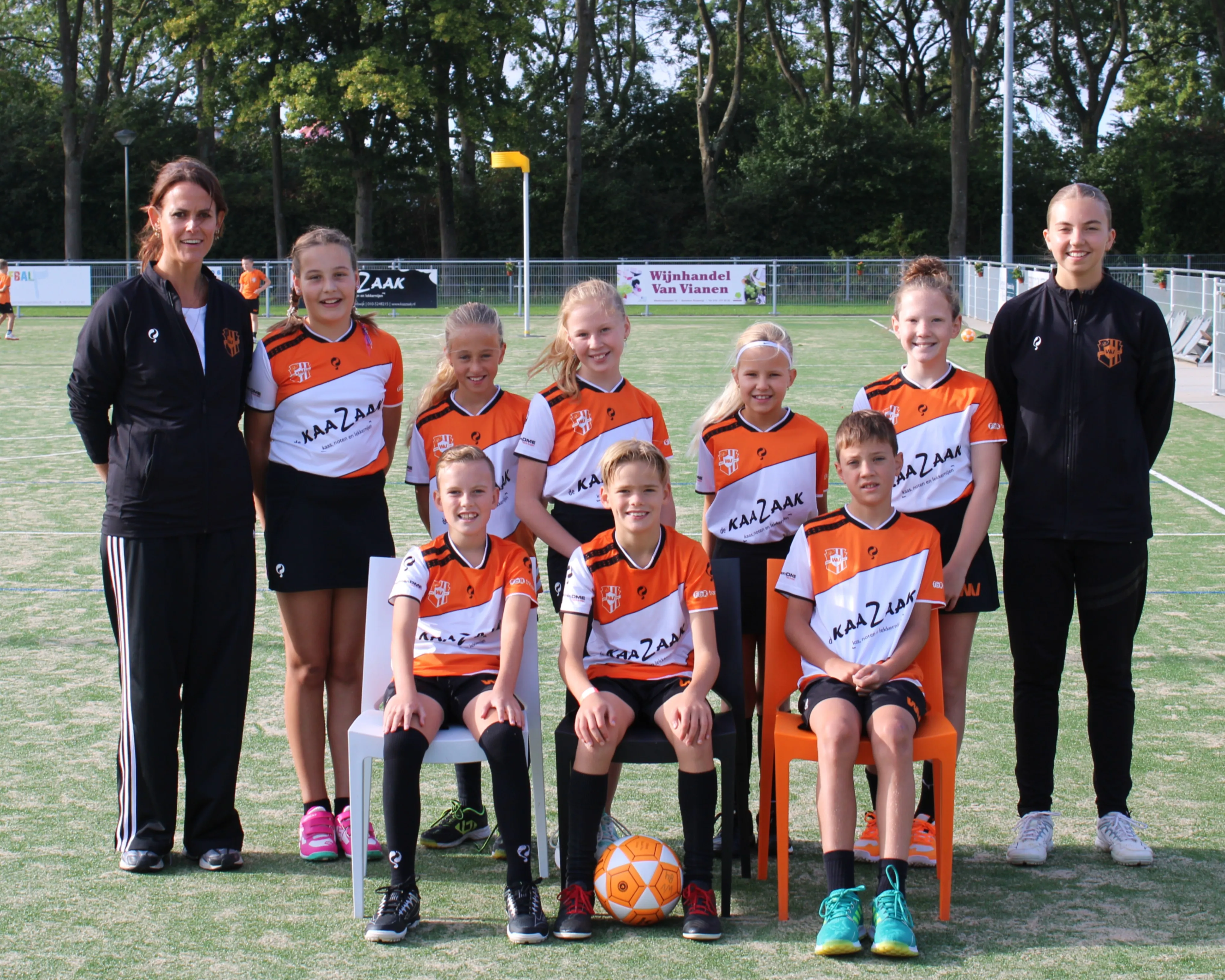 Teamfoto van Weidevogels J7