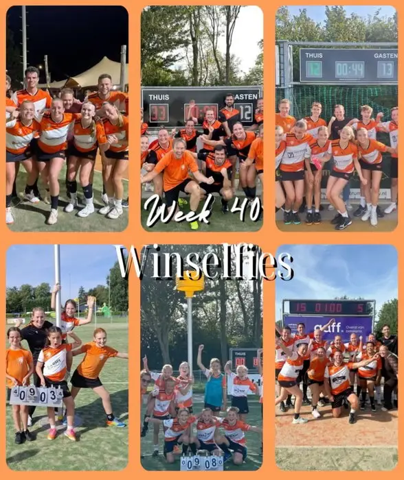 Winselfies week 40🧡
Deze week werden er wat teams kampioen!! WV1, J9 en de J11, gefeliciteerd!! 🏆🤩